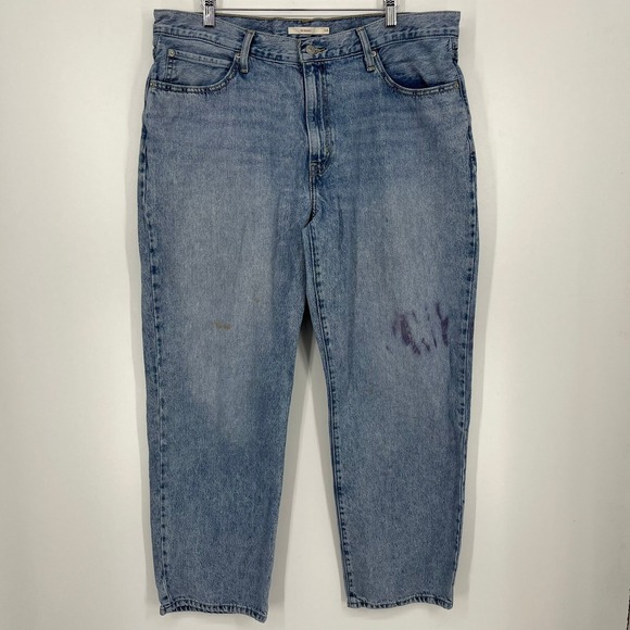 Levi's Denim - Levis 94 Baggy Jeans Womens 34 Light Wash Blue Denim Relaxed Wide Leg